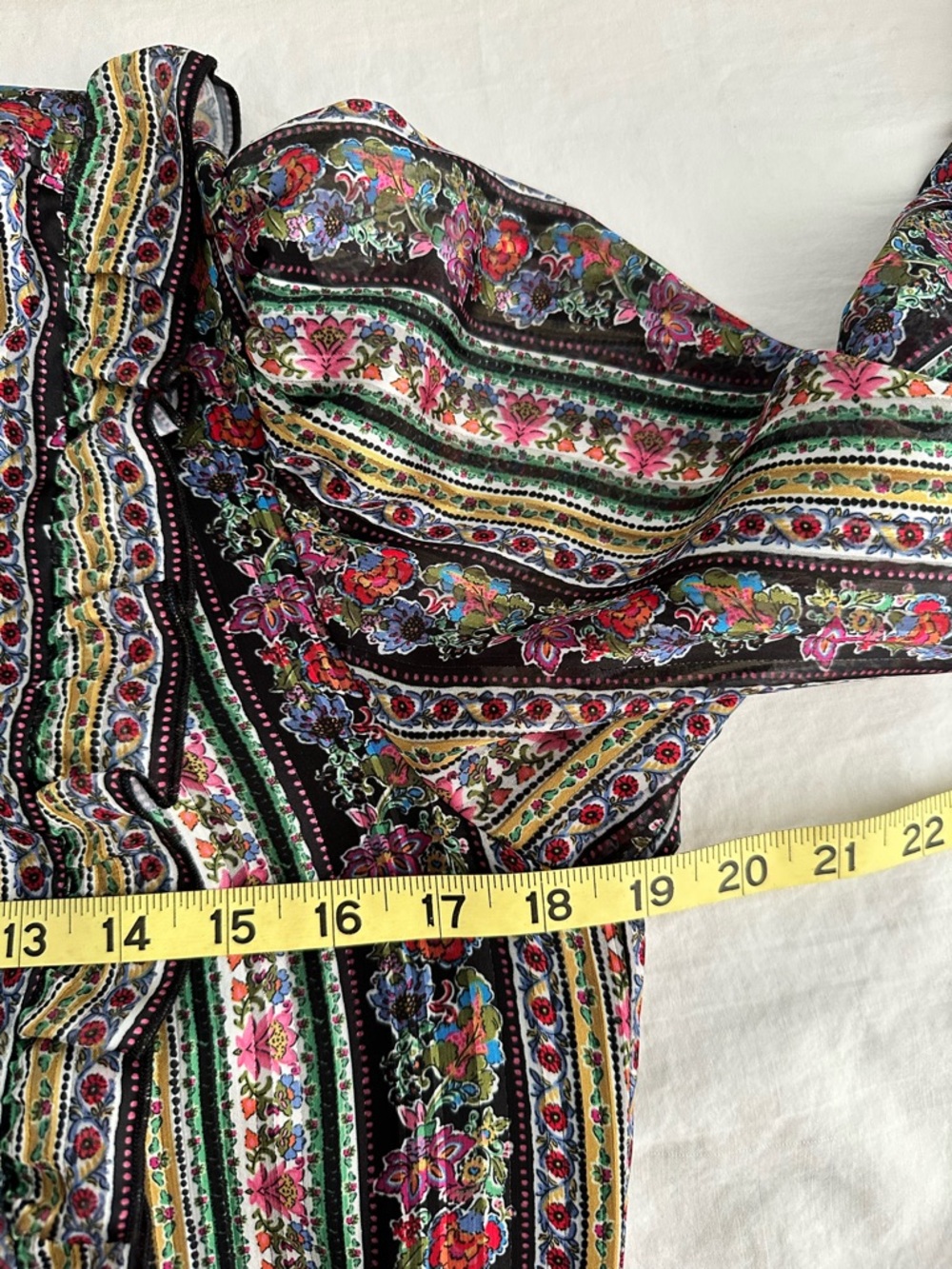 Boden Size 6 Ruffle Metallic Midi Dress Modern Prairie Cottagecore Victorian - Picture 7 of 11